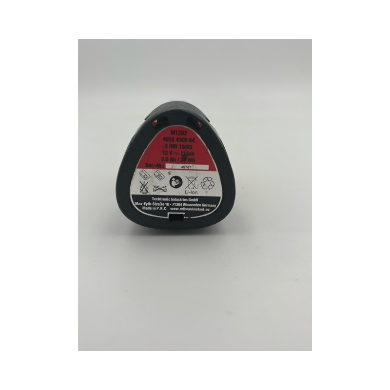 Reconditionnement batterie Milwaukee 12V 2Ah 4932430064 
