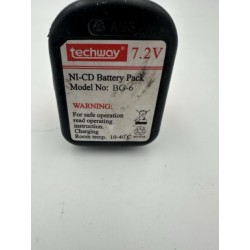 Reconditionnement batterie Techway 7,2V 2.8Ah BG-6