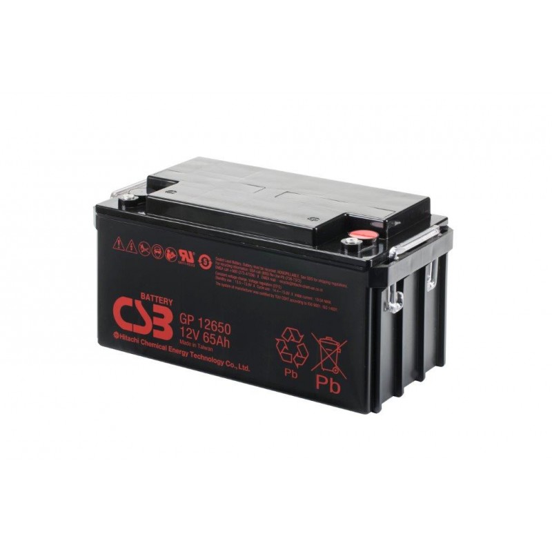 GP12650I BATTERIE PLOMB VRLA AGM CSB 12V 65AH