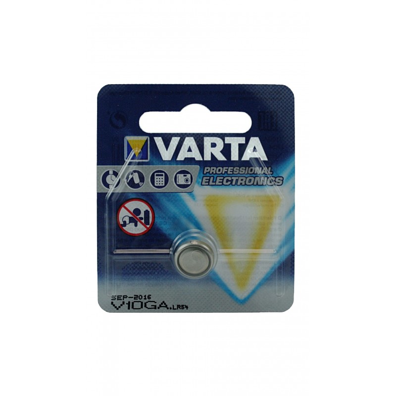 LR54 PILE ALCALINE VARTA 1.5V 50mAh - Format bouton