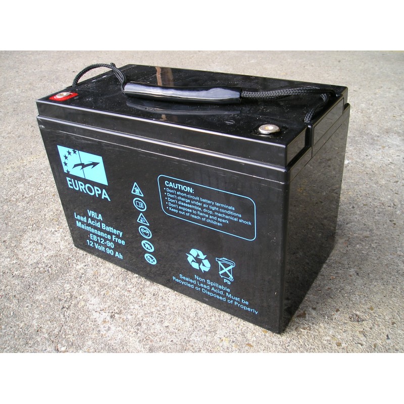 EB12-90 BATTERIE VRLA AGM EUROPA 12V 88AH/C20