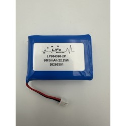 LP904360 BATTERIE LITHIUM POLYMERE 3.7V WITH CONNECTOR AND PCM 1S2P